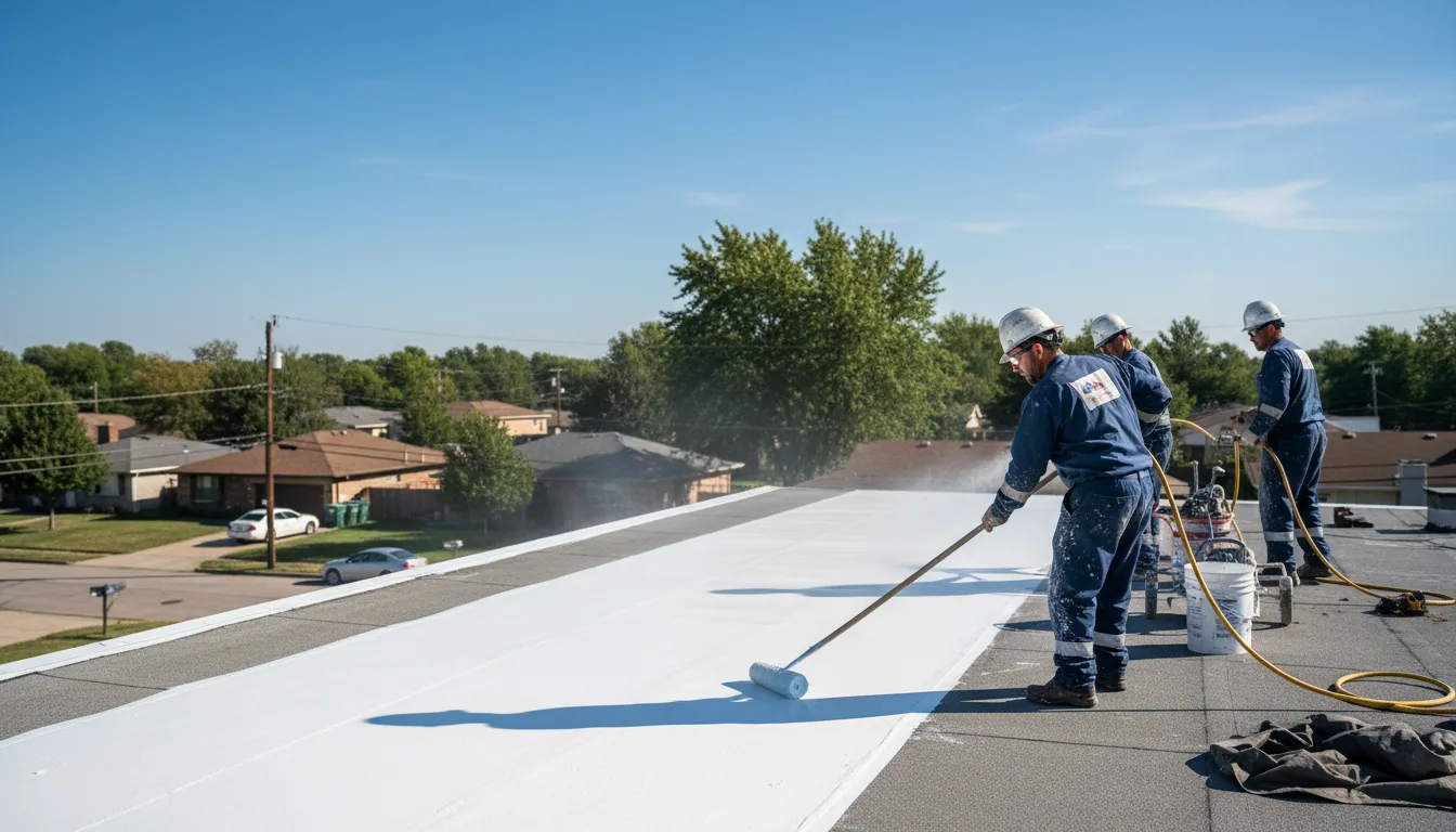 Commercial roof coating in Fountain City, IN near me